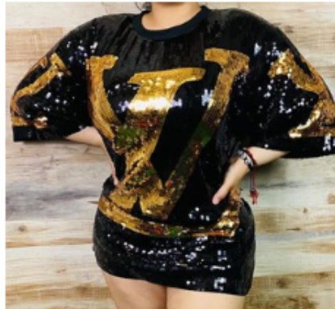lv sequin dress Louis Vuitton